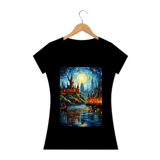 Nome do produtoCamiseta Mágica de Hogwarts no Mundo de Van Gogh