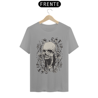 Nome do produtoT-Shirt - Quality - Flowers Skull