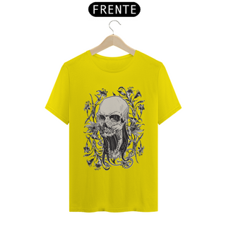 Nome do produtoT-Shirt - Quality - Flowers Skull