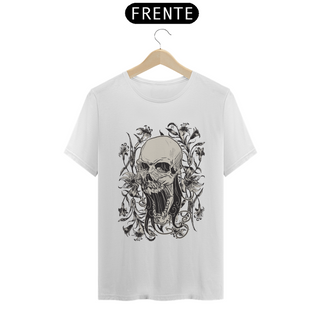 Nome do produtoT-Shirt - Quality - Flowers Skull