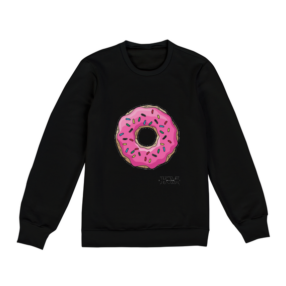 Blusa Moletom Fechado Rosquinha de morango 