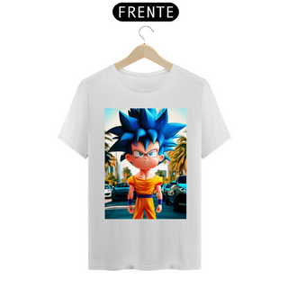 Camiseta Plus Size Goku Desenho Animado