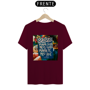 Nome do produtoMINHA GUIA, MEU AXÉ - CAMISETA QUALITY