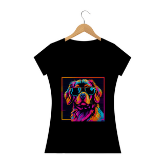 Camiseta Baby Look Premium Dog Pop Art