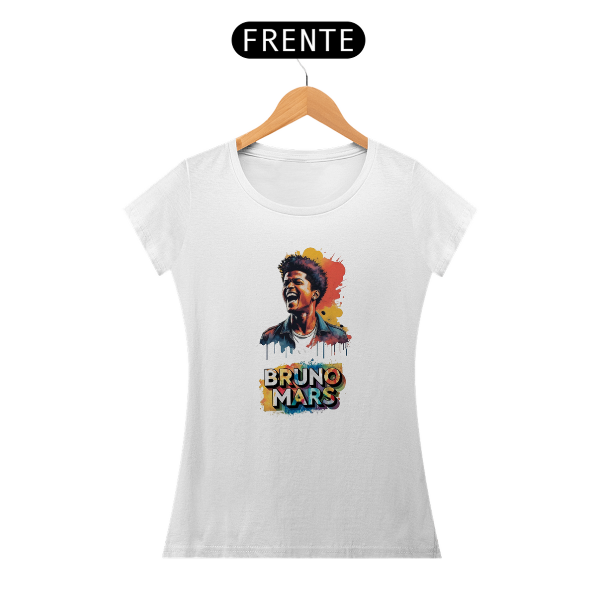 Nome do produto: Camiseta Feminina Bruno Mars