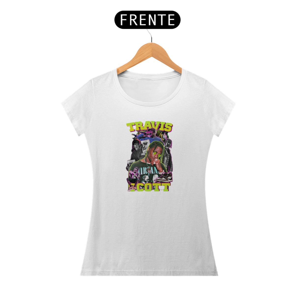 Nome do produto: Camiseta Feminina Travis Scoot