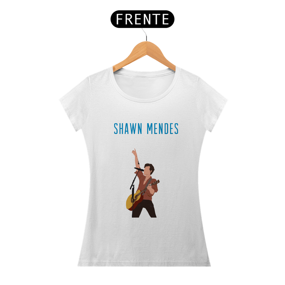 Nome do produto: Camiseta Feminina Shawn Mendes