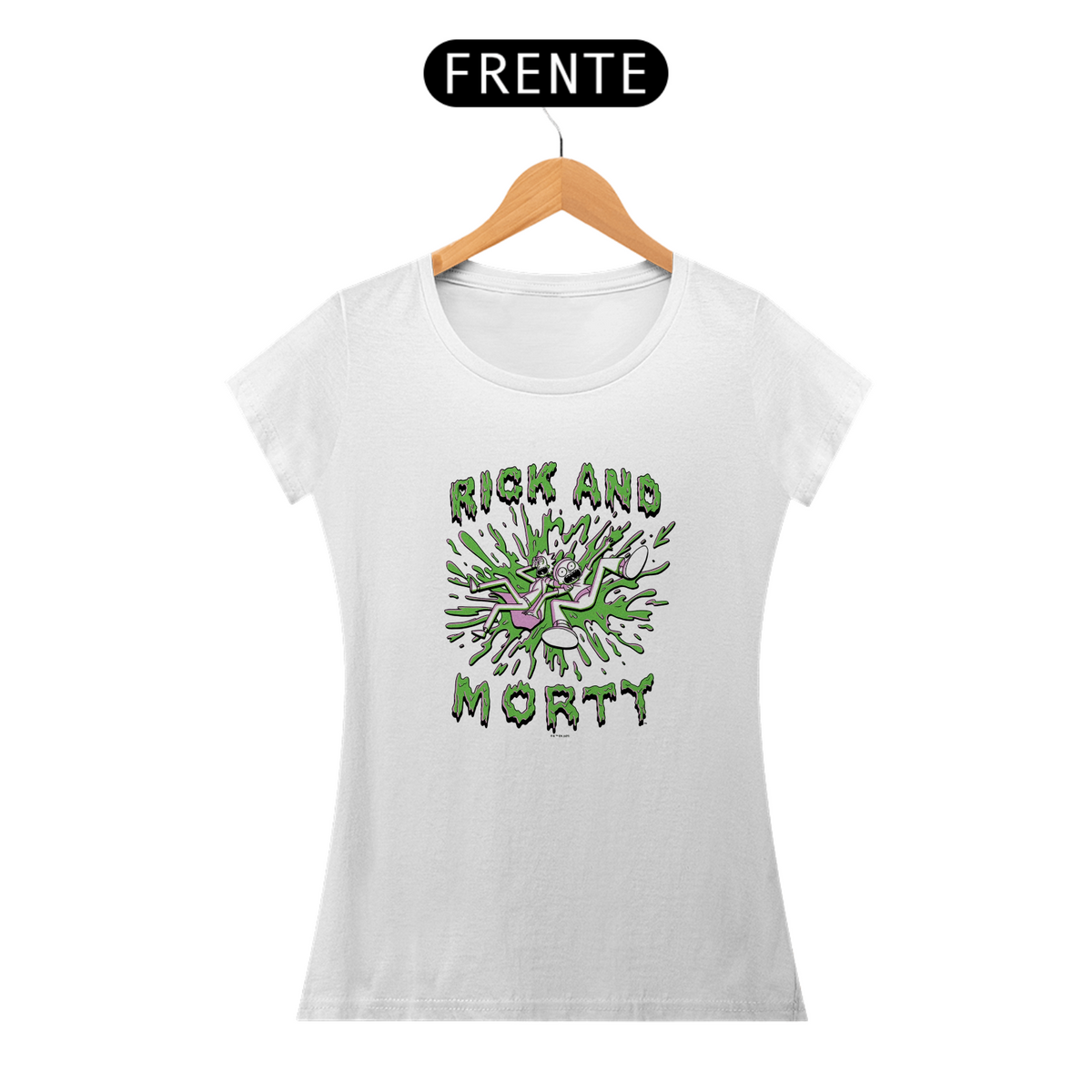 Nome do produto: Camiseta Feminina Rick and Morty