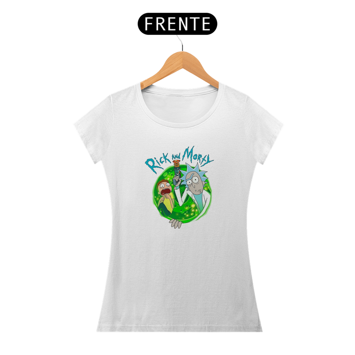 Nome do produto: Camiseta Feminina Rick and morty