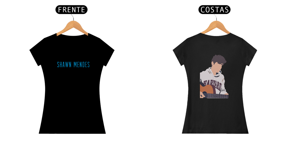 Nome do produto: Camiseta Feminina Shawn Mendes