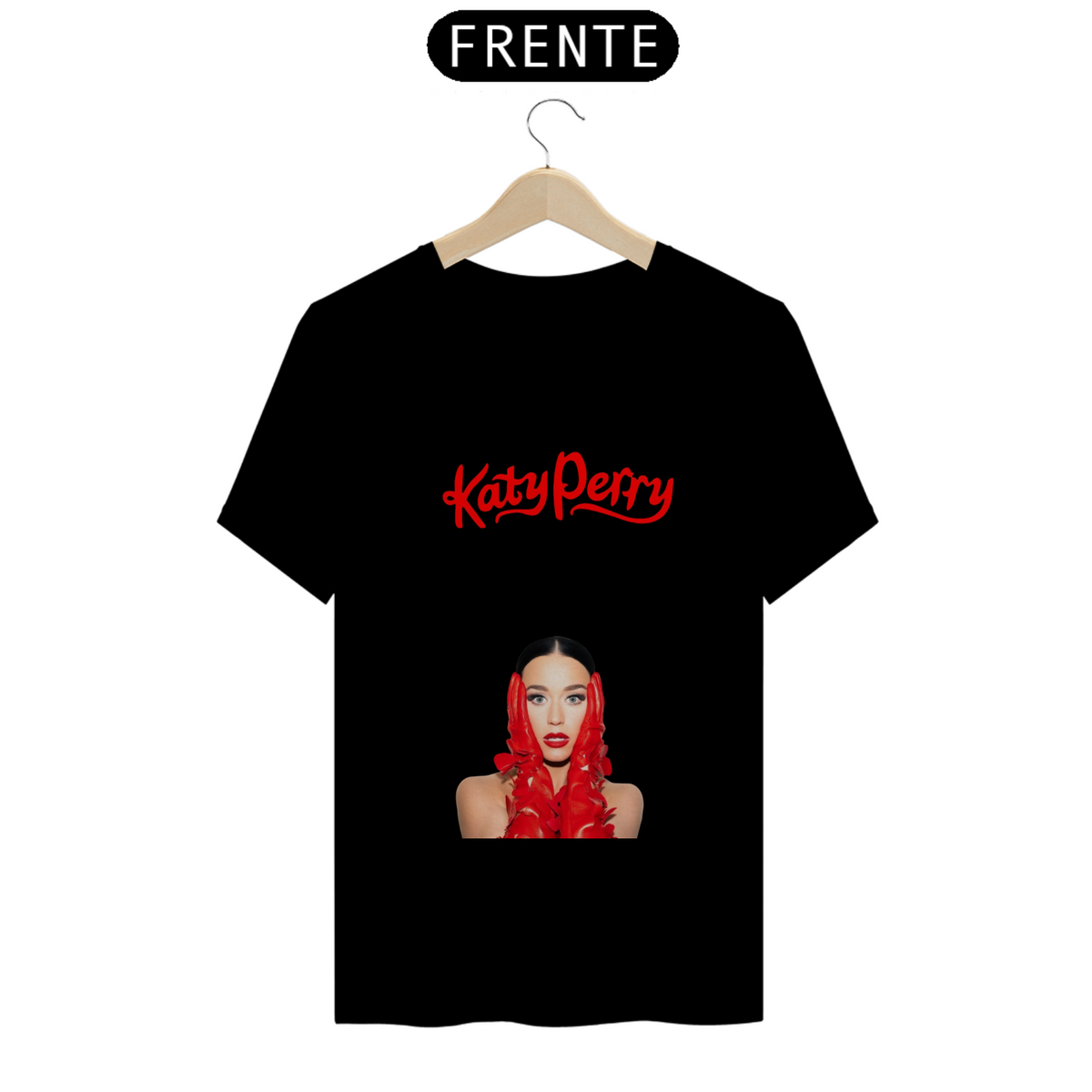 Nome do produto: Camiseta Masculina Katty Perry