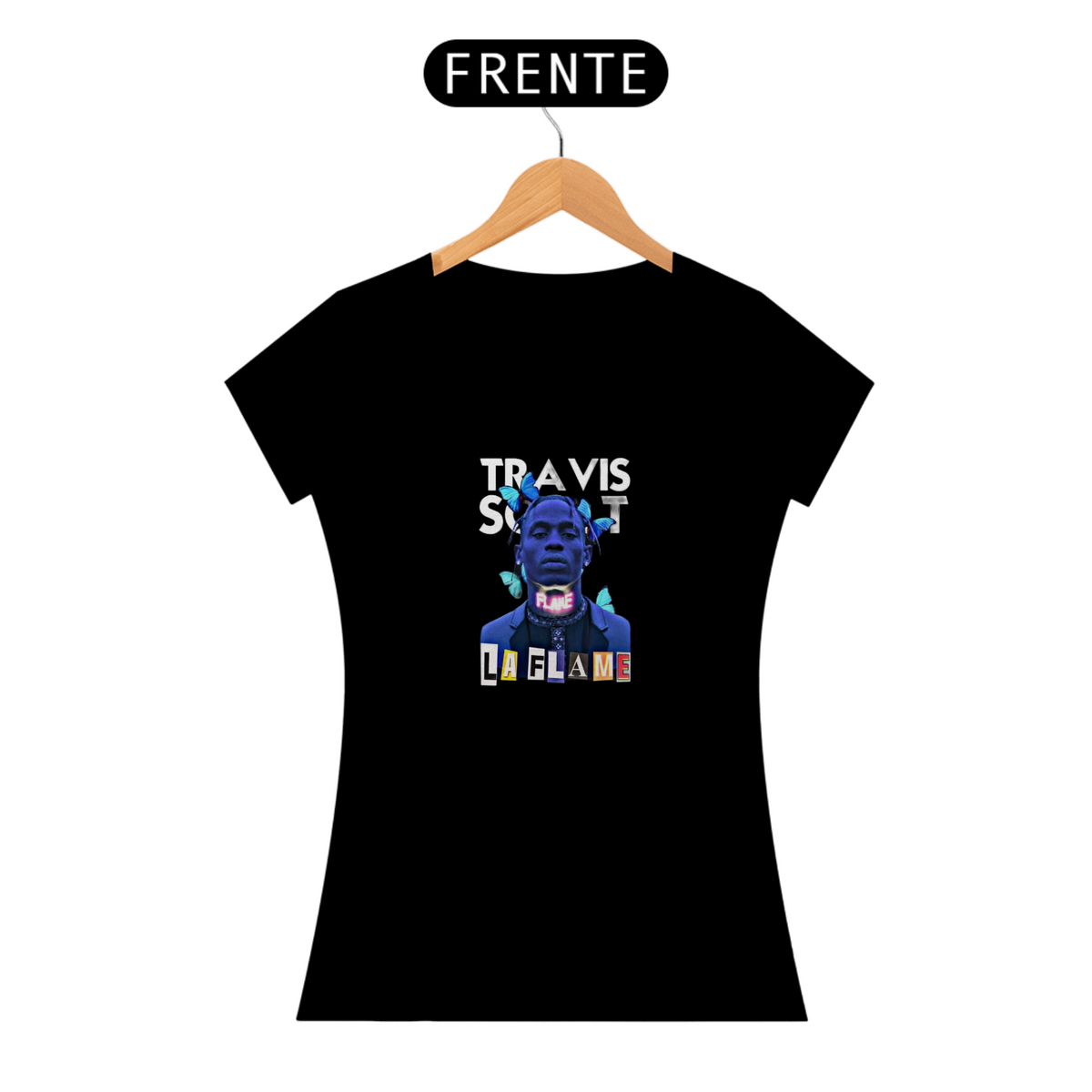 Nome do produto: Camiseta Feminina Travis