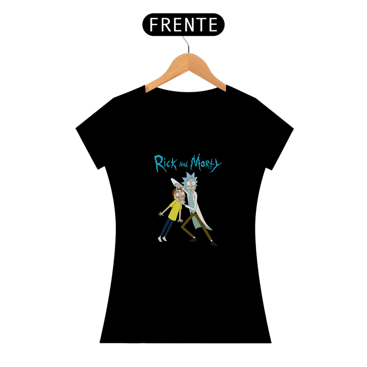 Nome do produto: Camiseta Feminina Rick and Morty