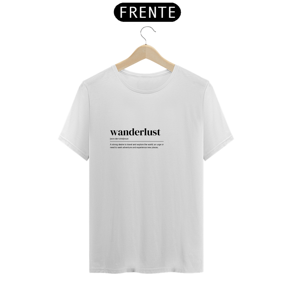Nome do produto: Camiseta  viagem wanderlust