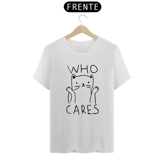 Camiseta Gato Who cares