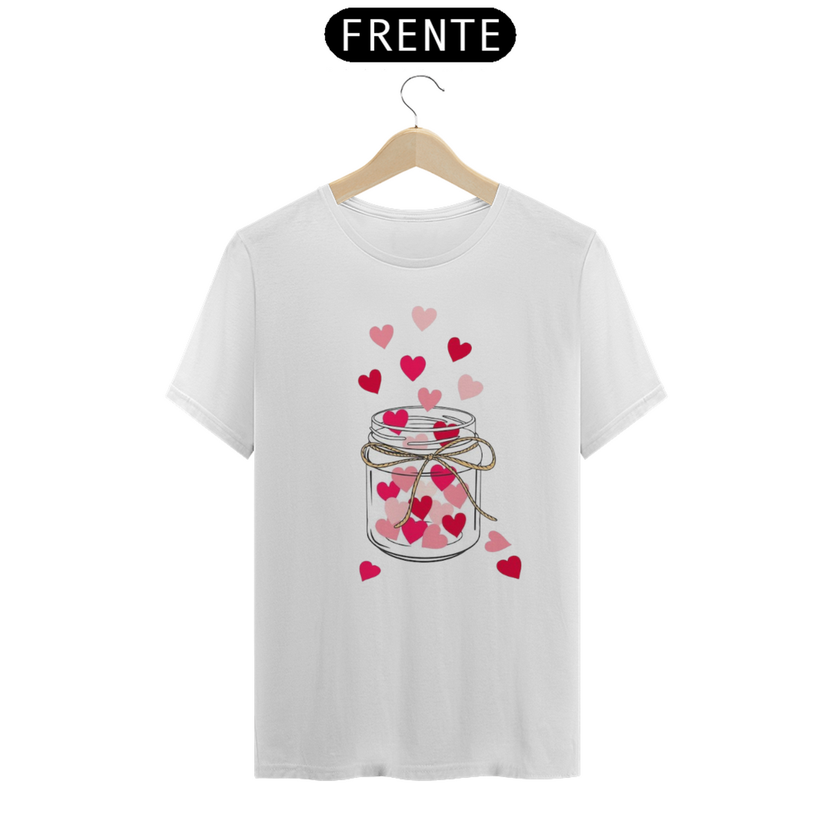 Nome do produto: Camiseta Pote de coração de mãe
