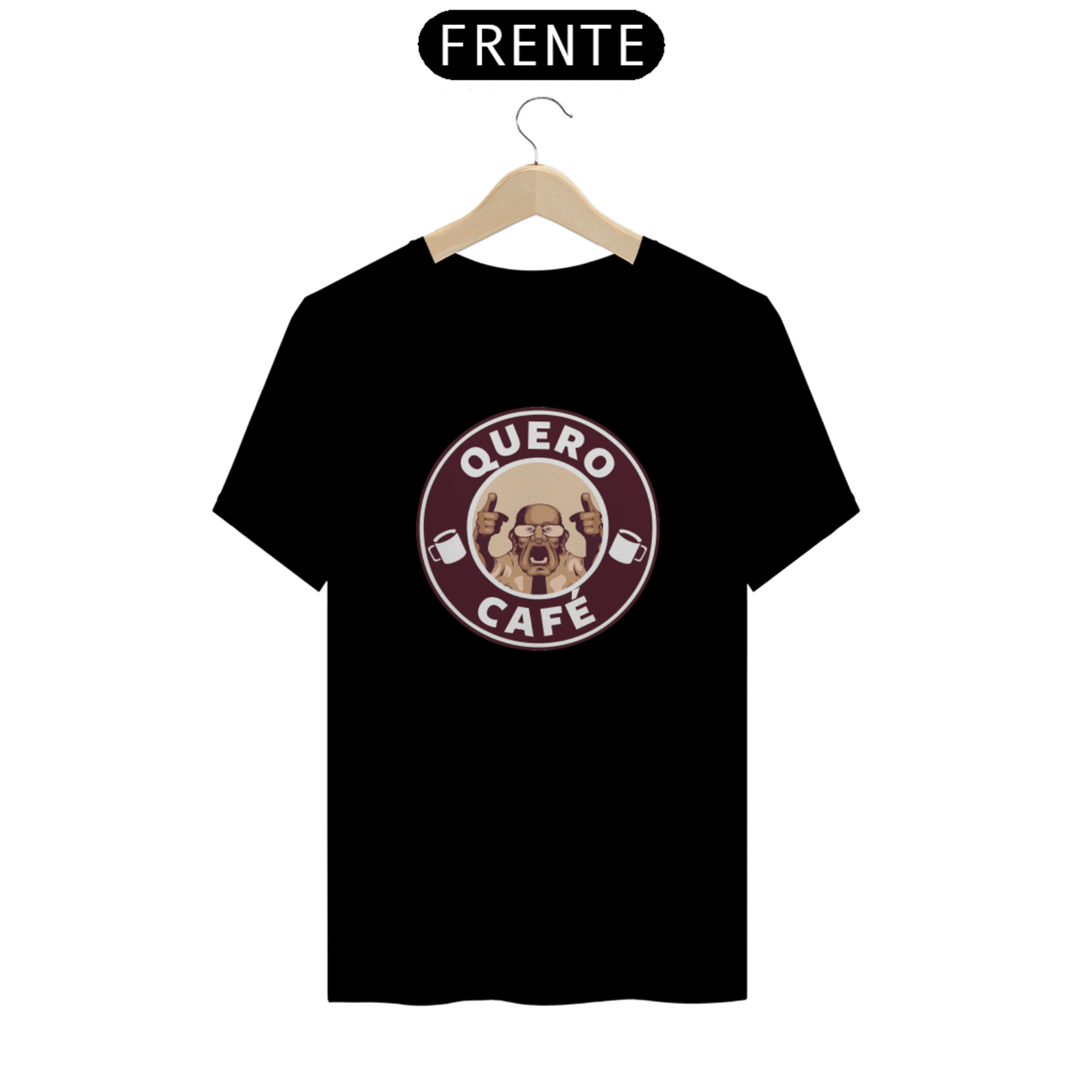 Nome do produto: Camiseta Quero Café