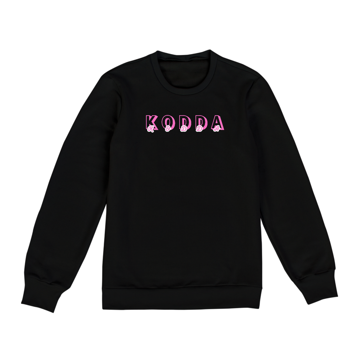 Nome do produto: Moletom Fechado- Logo da KODDA em rosa 