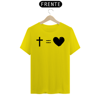 Nome do produtoCamiseta Frases - CRUZ = AMOR - Estampa Preta