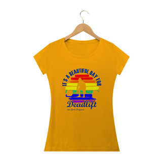 Nome do produtoCamiseta Feminina RAINBOW DEADLIFT