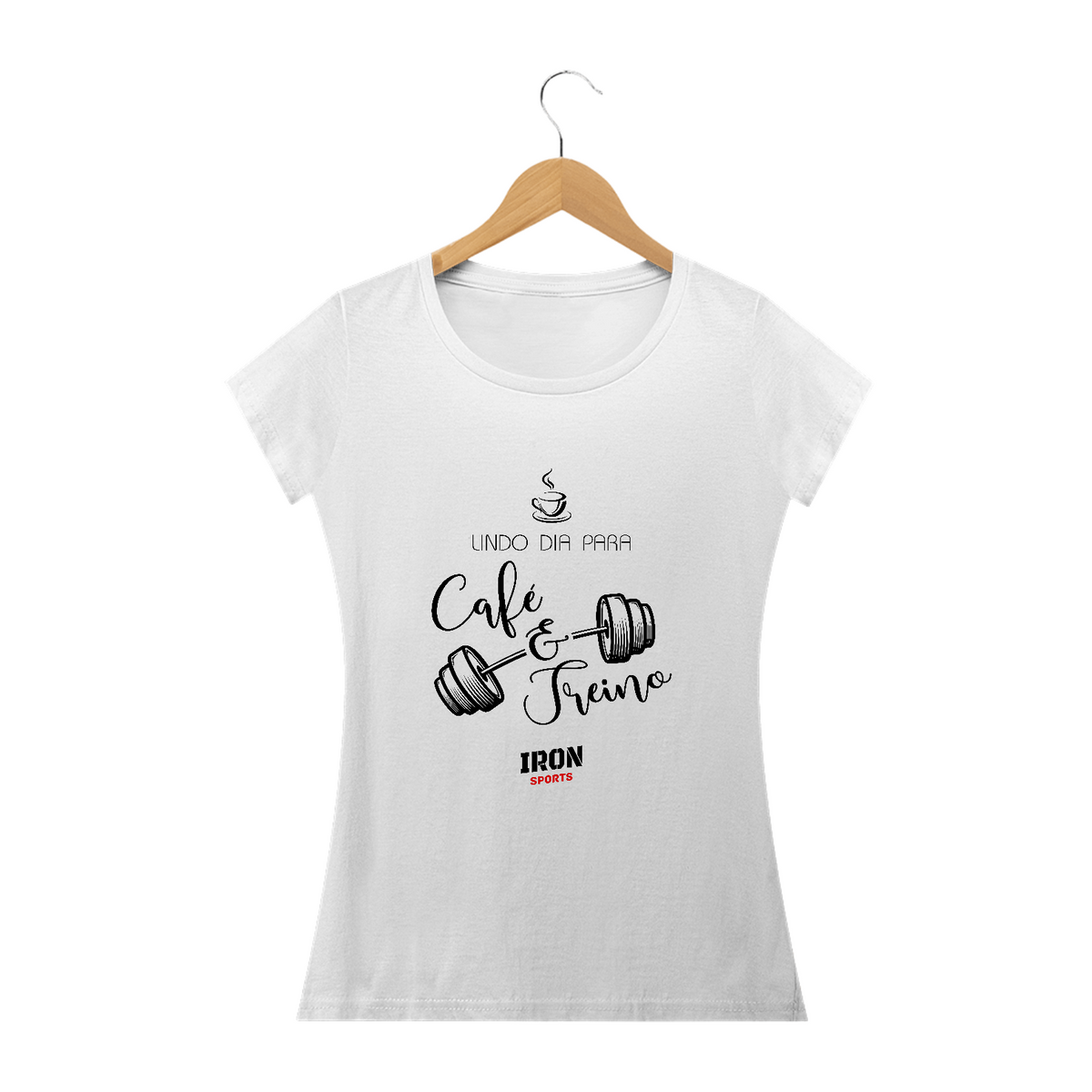 Nome do produto: Camiseta Feminina CAFÉZIN