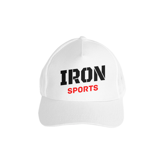 Boné Trucker IRON BRANCO