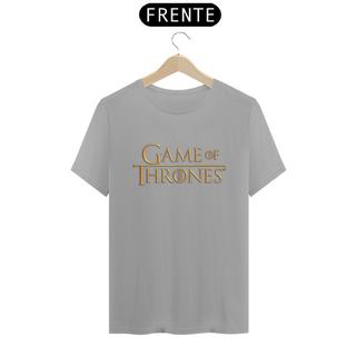 Nome do produtoCamiseta T-Shirt Classic Unissex / Game Of Thrones Logo Dourado