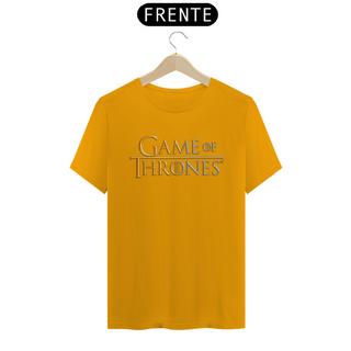 Nome do produtoCamiseta T-Shirt Classic Unissex / Game Of Thrones Logo Dourado E Prata
