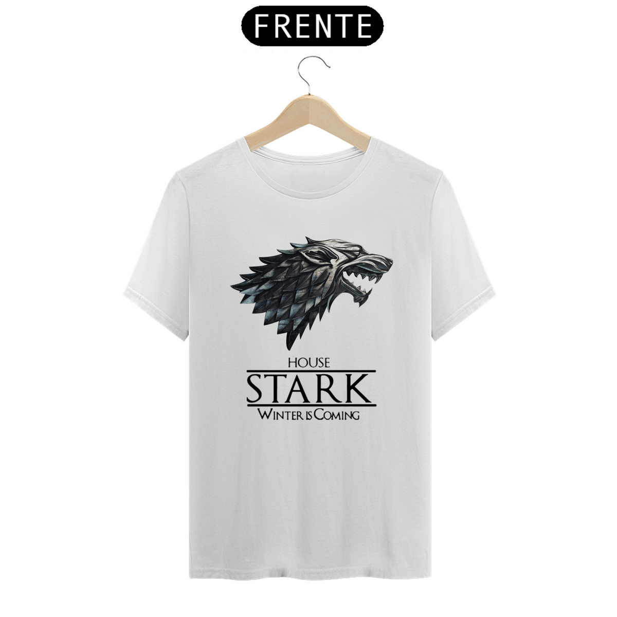 Nome do produto: Camiseta T-Shirt Classic Unissex / Game Of Thrones House Winter Is Coming