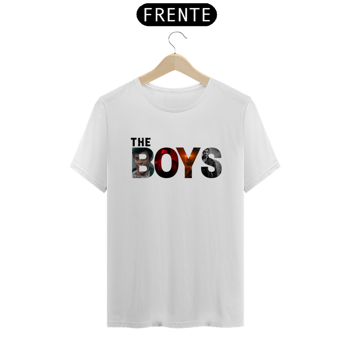 Nome do produto: Camiseta T-Shirt Classic Unissex / The Boys Com Letras Personalizadas