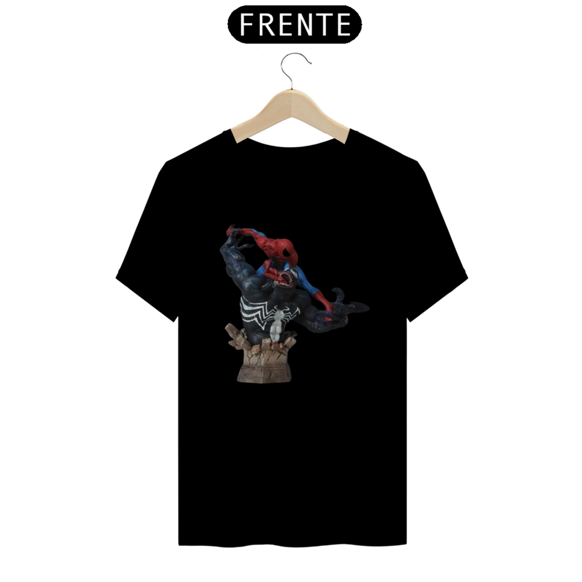 Nome do produto: Camiseta T-Shirt Classic Unissex / Venom e Homem-Aranha