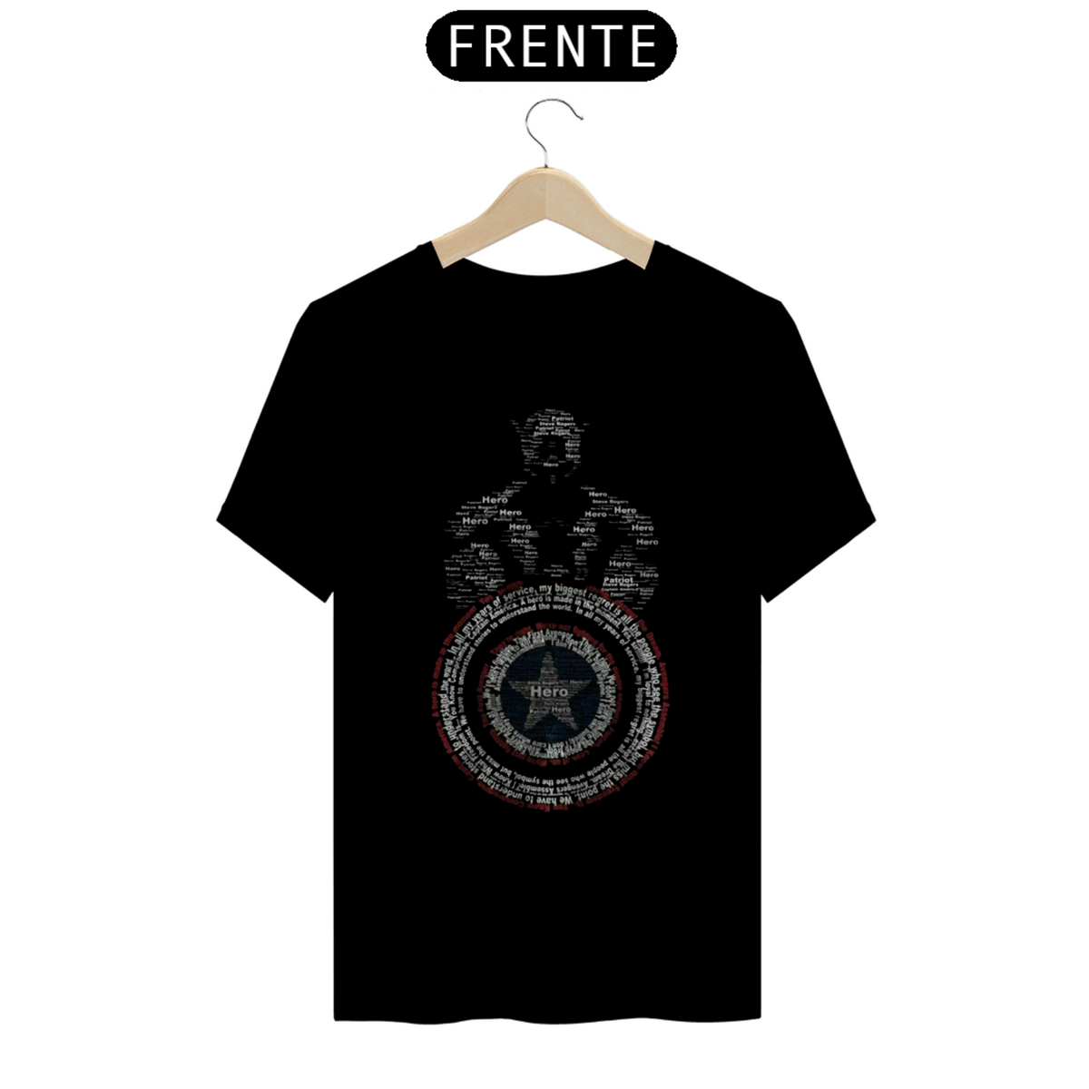 Nome do produto: Camiseta T-Shirt Classic Unissex / Capitão América