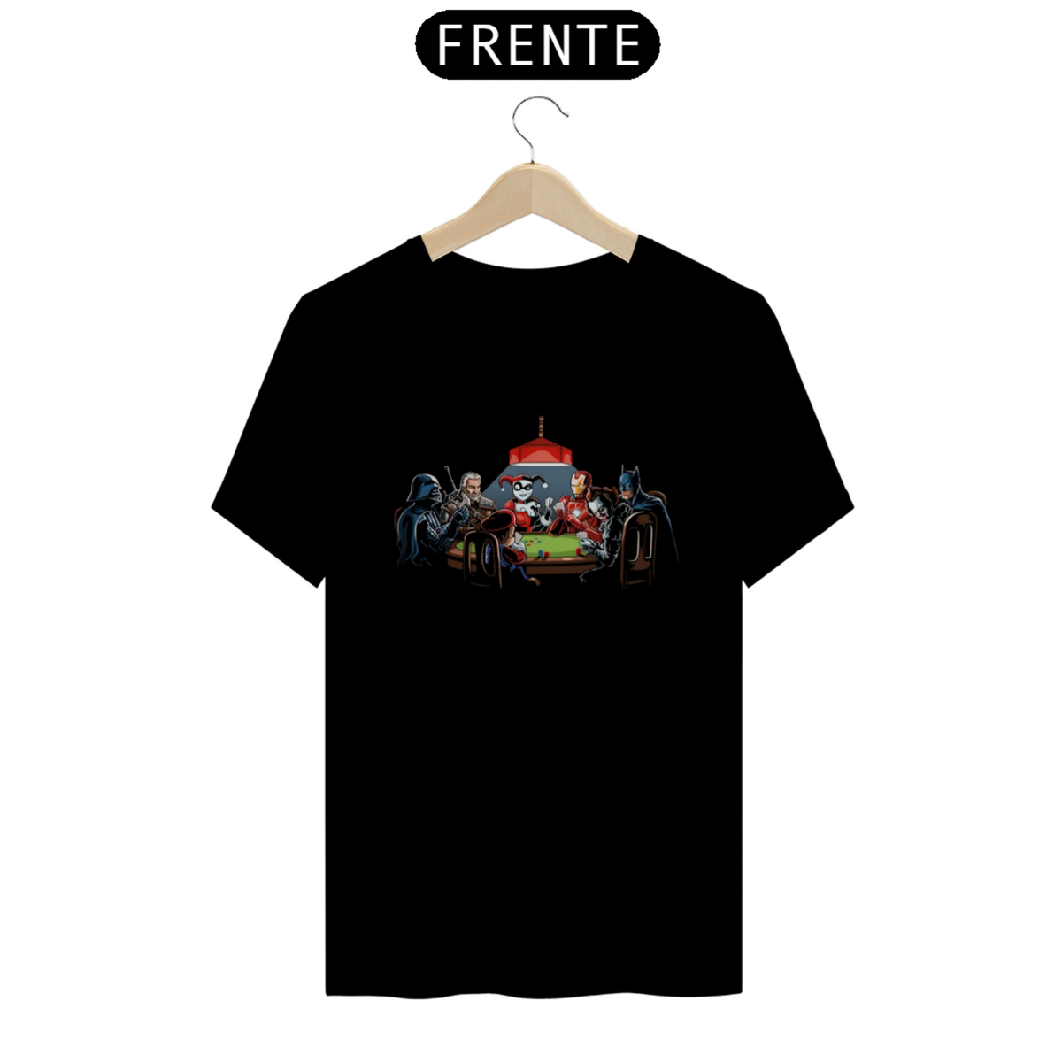 Nome do produto: Camiseta T-Shirt Classic Unissex / Batman Jogando Poker