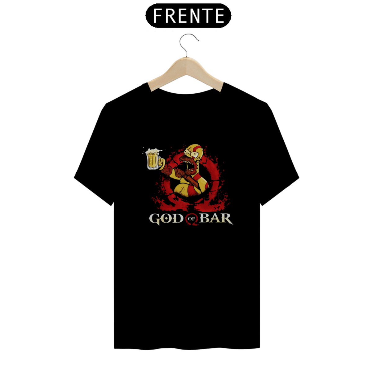 Nome do produto: Camiseta T-Shirt Classic Unissex / Homer God Of Bar