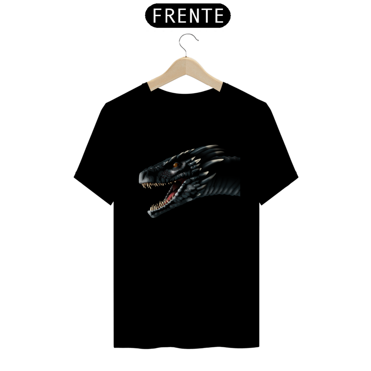 Nome do produto: Camiseta T-Shirt Classic Unissex / Dragão De Game Of Thrones 