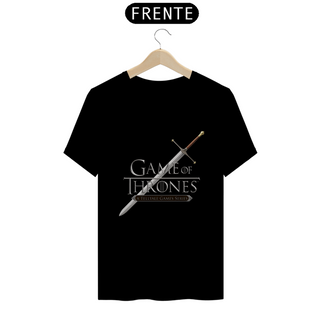 Camiseta T-Shirt Classic Unissex / Game Of Thrones Logo E A Espada