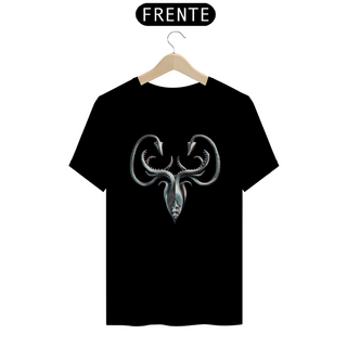 Camiseta T-Shirt Classic Unissex / Game Of Thrones Simnolo do Navio de Greyjoy
