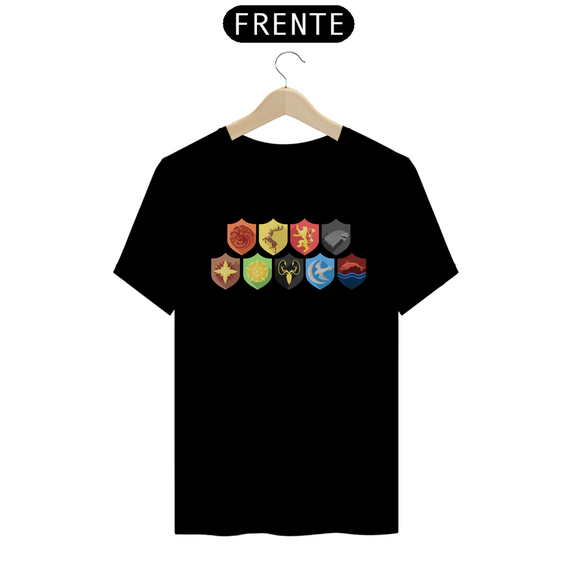 Camiseta T-Shirt Classic Unissex / Simbolos E A atares De Game Of Thrones