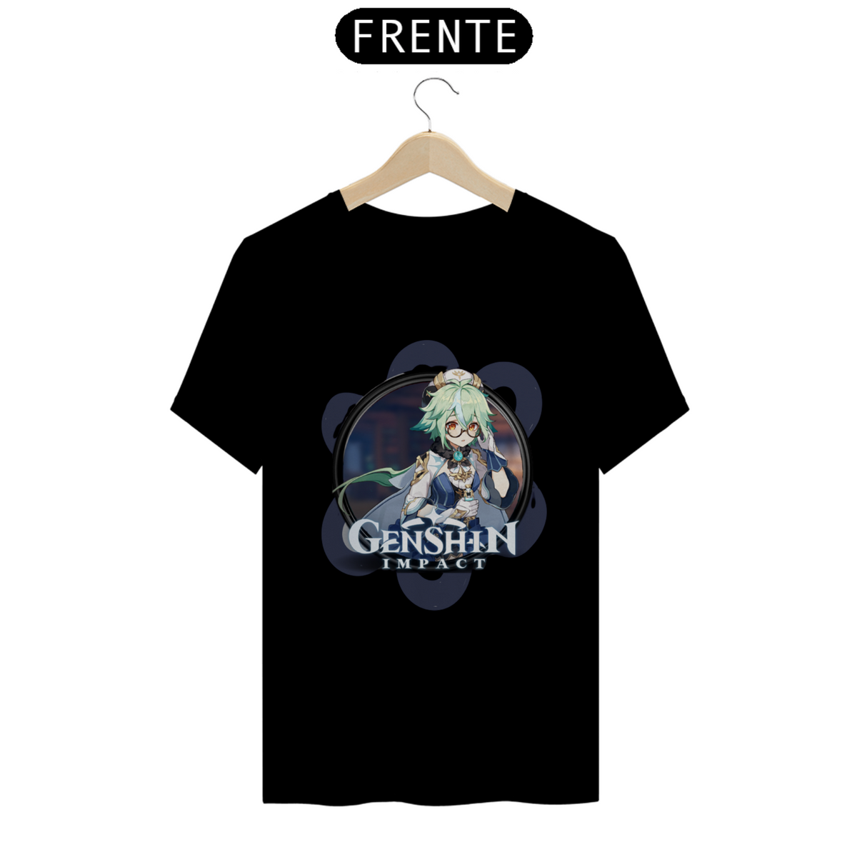 Nome do produto: Camiseta T-Shirt Classic Unissex / Genshin Impact Sucrose