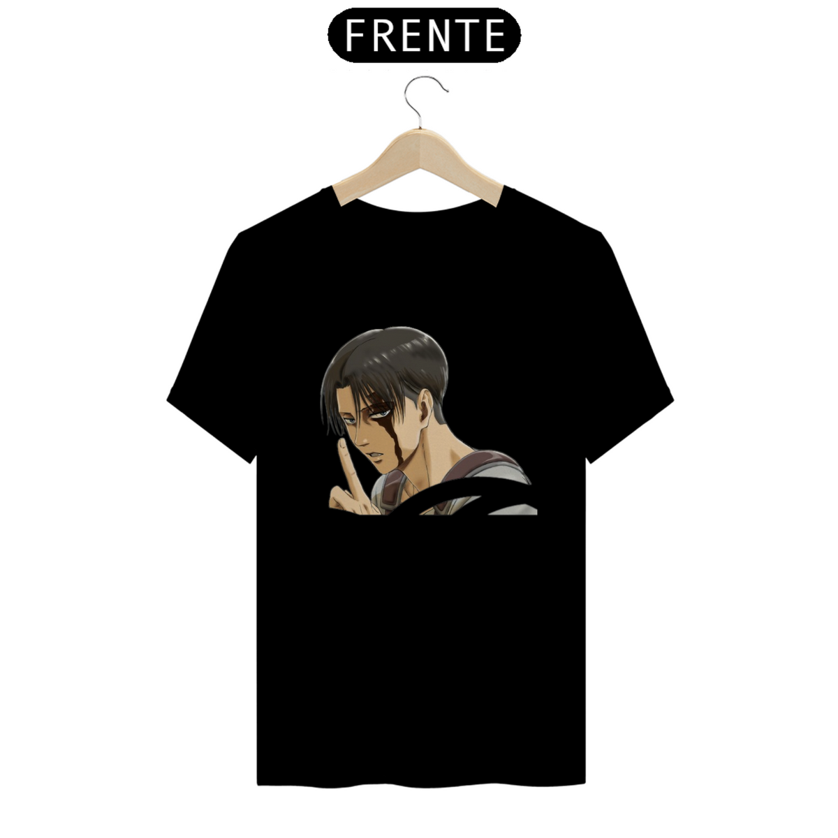 Nome do produto: Camiseta T-Shirt Classic Unissex / Attack On Titan Levi