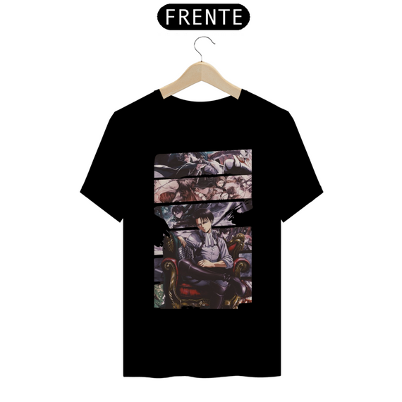Camiseta T-Shirt Classic Unissex / Levi Attack On Titan