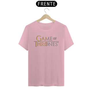 Nome do produtoCamiseta T-Shirt Classic Unissex / Game Of Thrones Logo Dourado E Prata