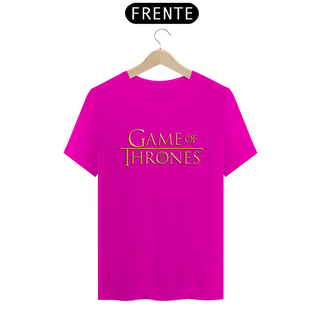 Nome do produtoCamiseta T-Shirt Classic Unissex / Game Of Thrones Logo Dourado