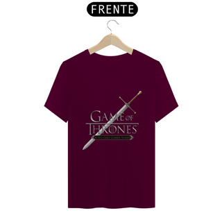 Nome do produtoCamiseta T-Shirt Classic Unissex / Game Of Thrones Logo E A Espada
