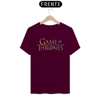 Nome do produtoCamiseta T-Shirt Classic Unissex / Game Of Thrones Logo Dourado E Prata