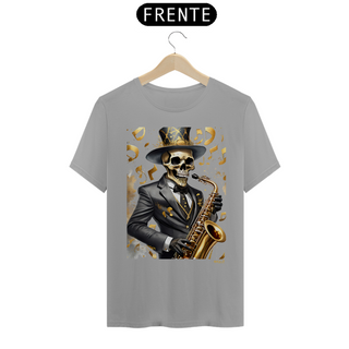 Nome do produtoCamiseta Taquê Caveira Saxofonista