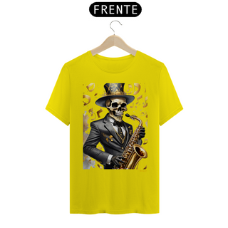 Nome do produtoCamiseta Taquê Caveira Saxofonista