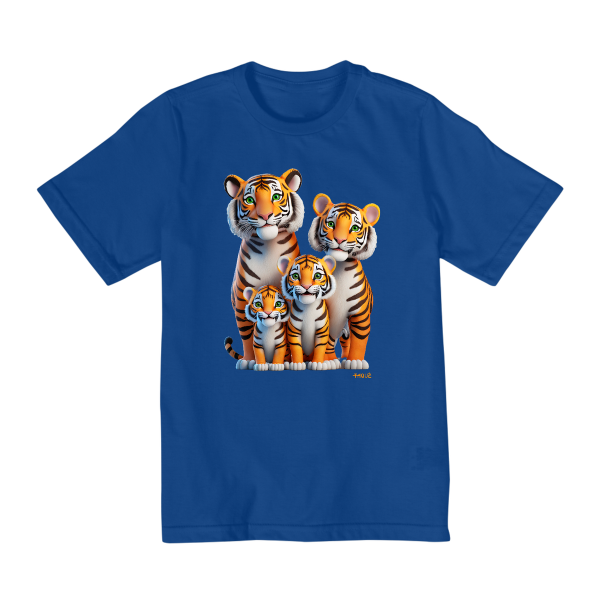 Nome do produto: Camiseta Infantil Quality Familia Tigrinhos