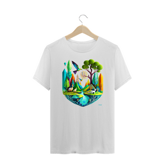 Camiseta Plus Size Polígonos - Ecossistema