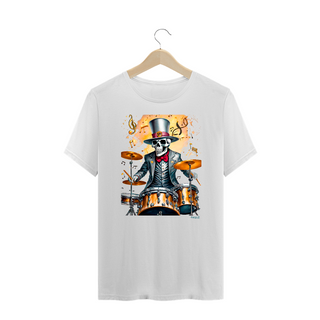 Nome do produtoCamiseta Plus Size Skull Drummer